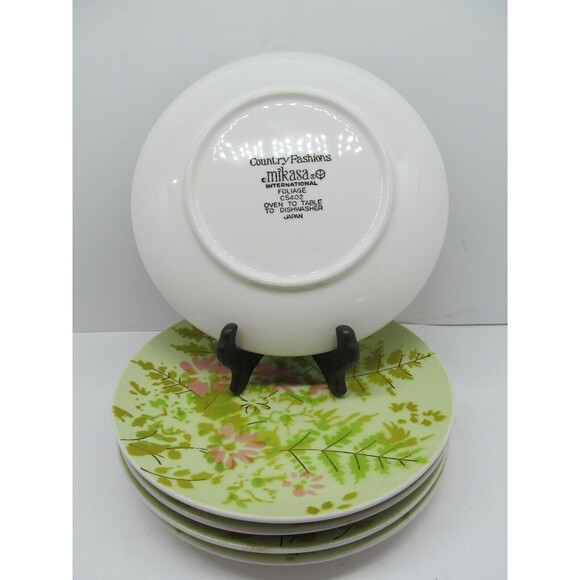 Mikasa Country Fashions Foliage Salad Plates 7 1/2" Bundle of 5 - Picture 8 of 12